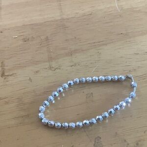 Elegant Silver Beaded Bracelet